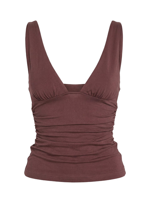 Sublime Ruched Top Brown