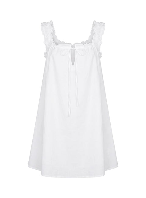 Swing Mini Dress White Tall