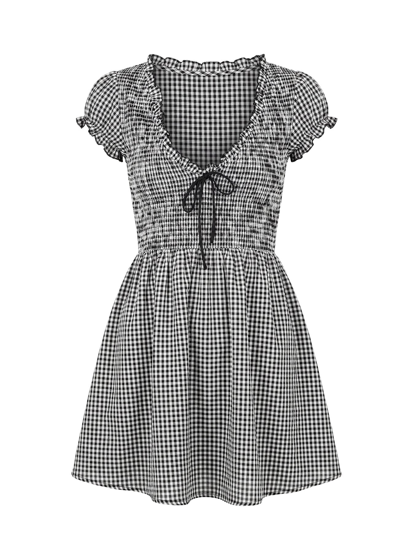 Wescott Gingham Playsuit Black / White