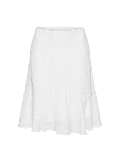 With Kindness Midi Skirt White