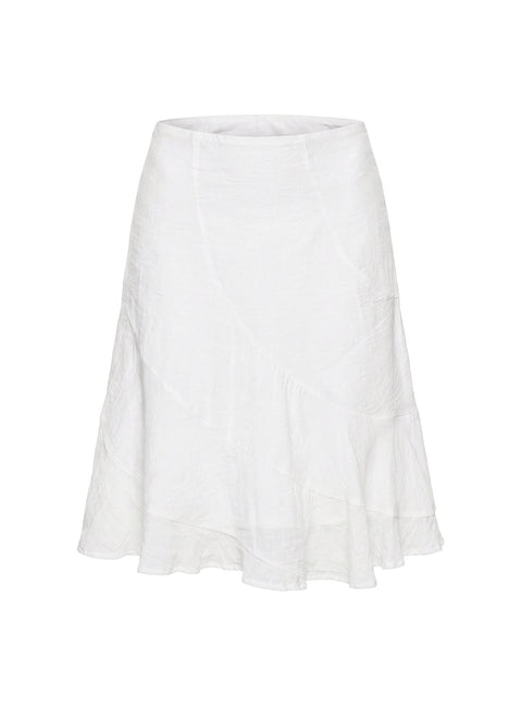 With Kindness Midi Skirt White