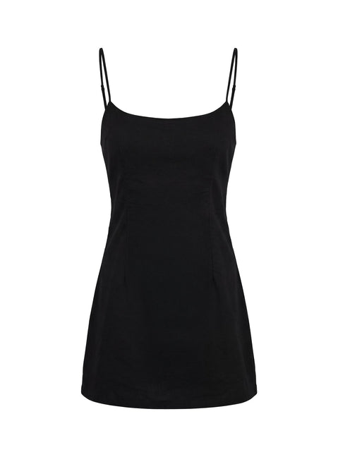 Yumiko Scoop Romper Black