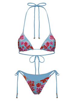 Glora Tie Side Bikini Bottoms Floral
