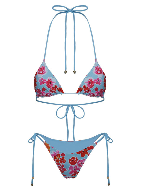 Glora Tie Side Bikini Bottoms Floral