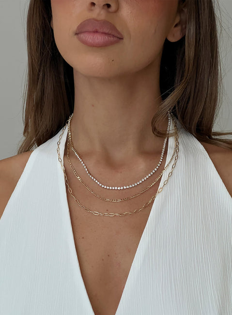 Gleaming Necklace Gold