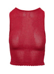 Hugs & Kisses Knit Top Red Curve