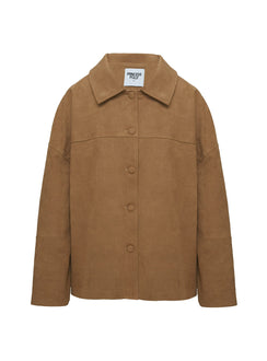 Huntsville Faux Suede Jacket Brown