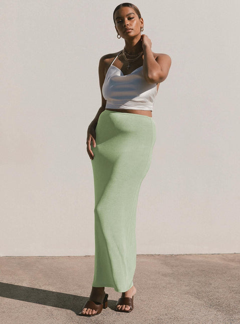 product Harriette Maxi Skirt Sage Princess Polly  Maxi 