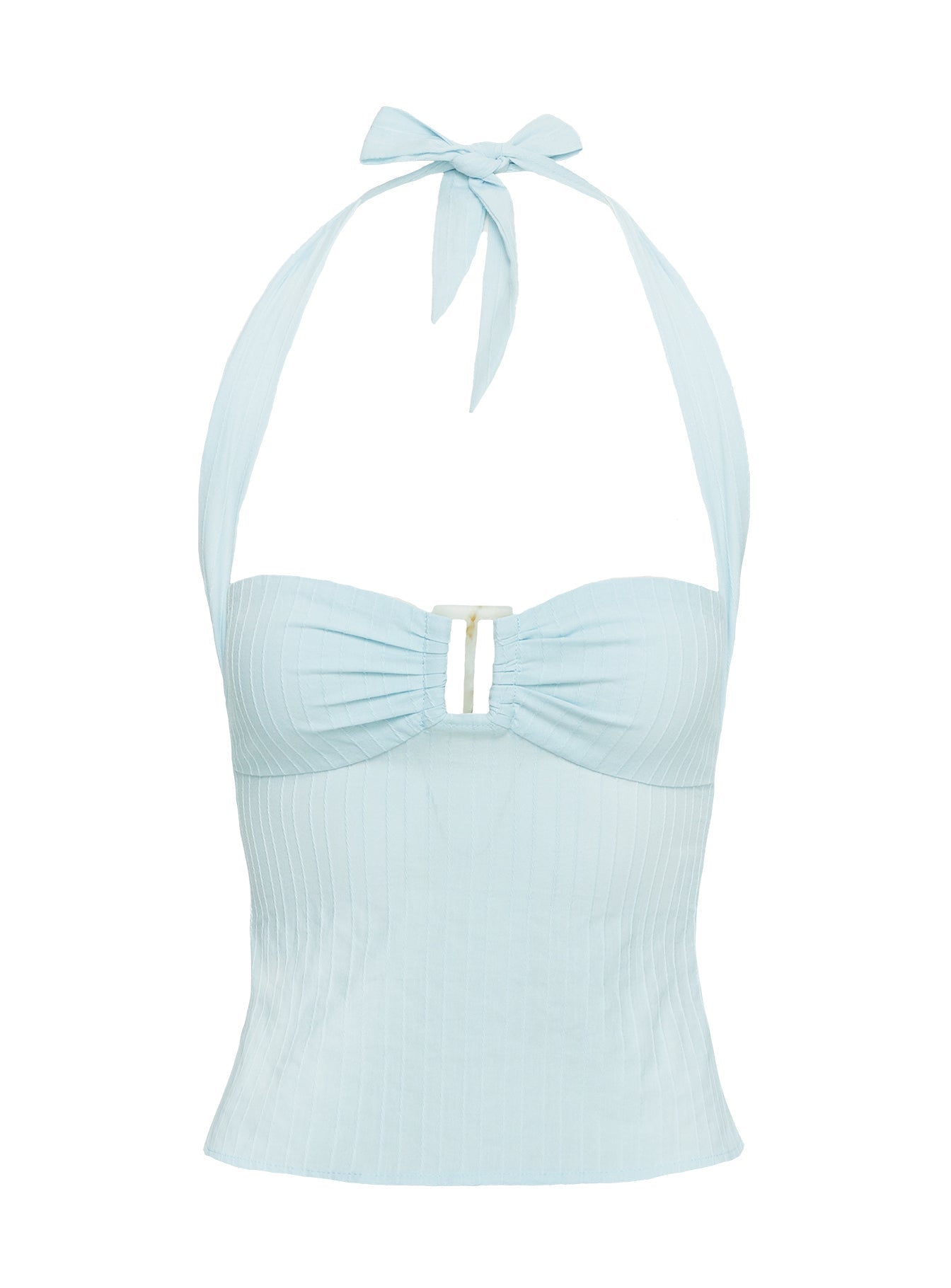 product Princess Polly Isabetta Halter Top Aqua Sleeveless Sweetheart 