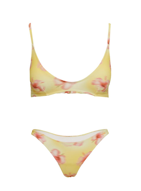 Juliette Bikini Top Yellow Floral