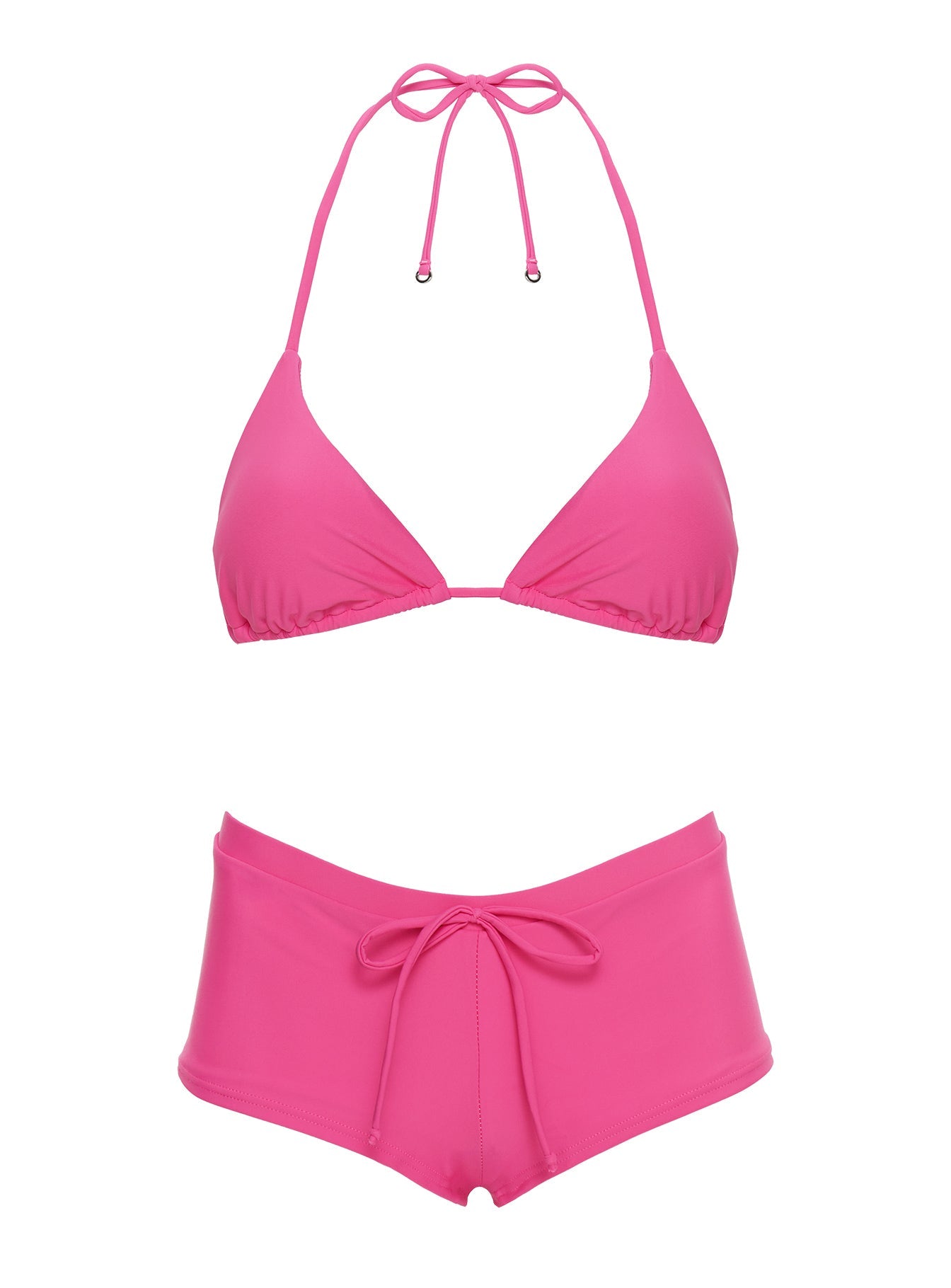 Jenner Triangle Bikini Top Fuchsia