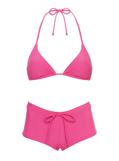 Jenner Triangle Bikini Top Fuchsia