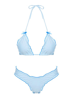 Kathrine Triangle Bikini Top Sky Blue