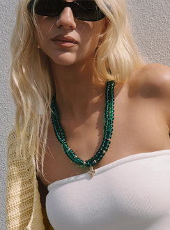 Klaude Necklace Green / Gold