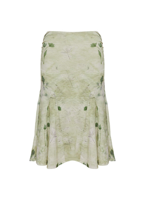 product Princess Polly Lewish Low Rise Midi Skirt Green Floral Midi Skirts 