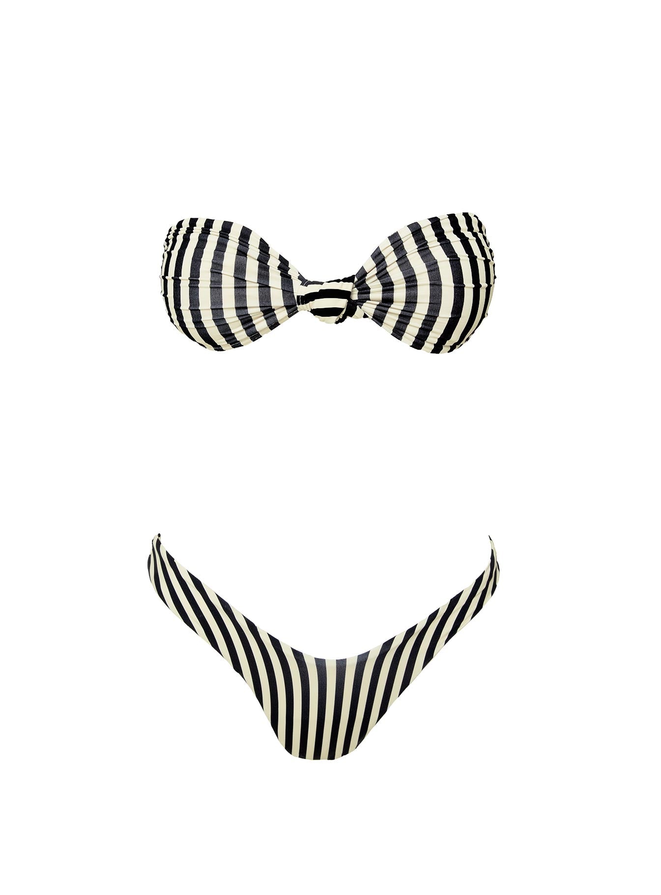 Loni Bandeau Bikini Top Multi Stripe