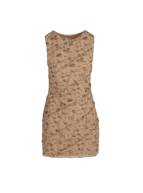 product Princess Polly High Neck  Lucano Mesh Mini Dress Brown