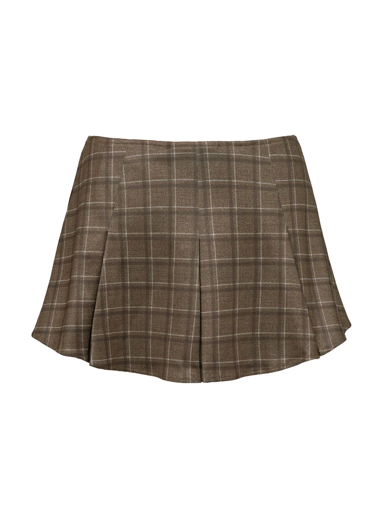 Little Bow Peep Mini Skirt Brown Check