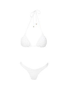 Nevaeh Triangle Bikini Top White