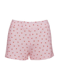 On A Cloud Pointelle Sleep Short Pink Cherry