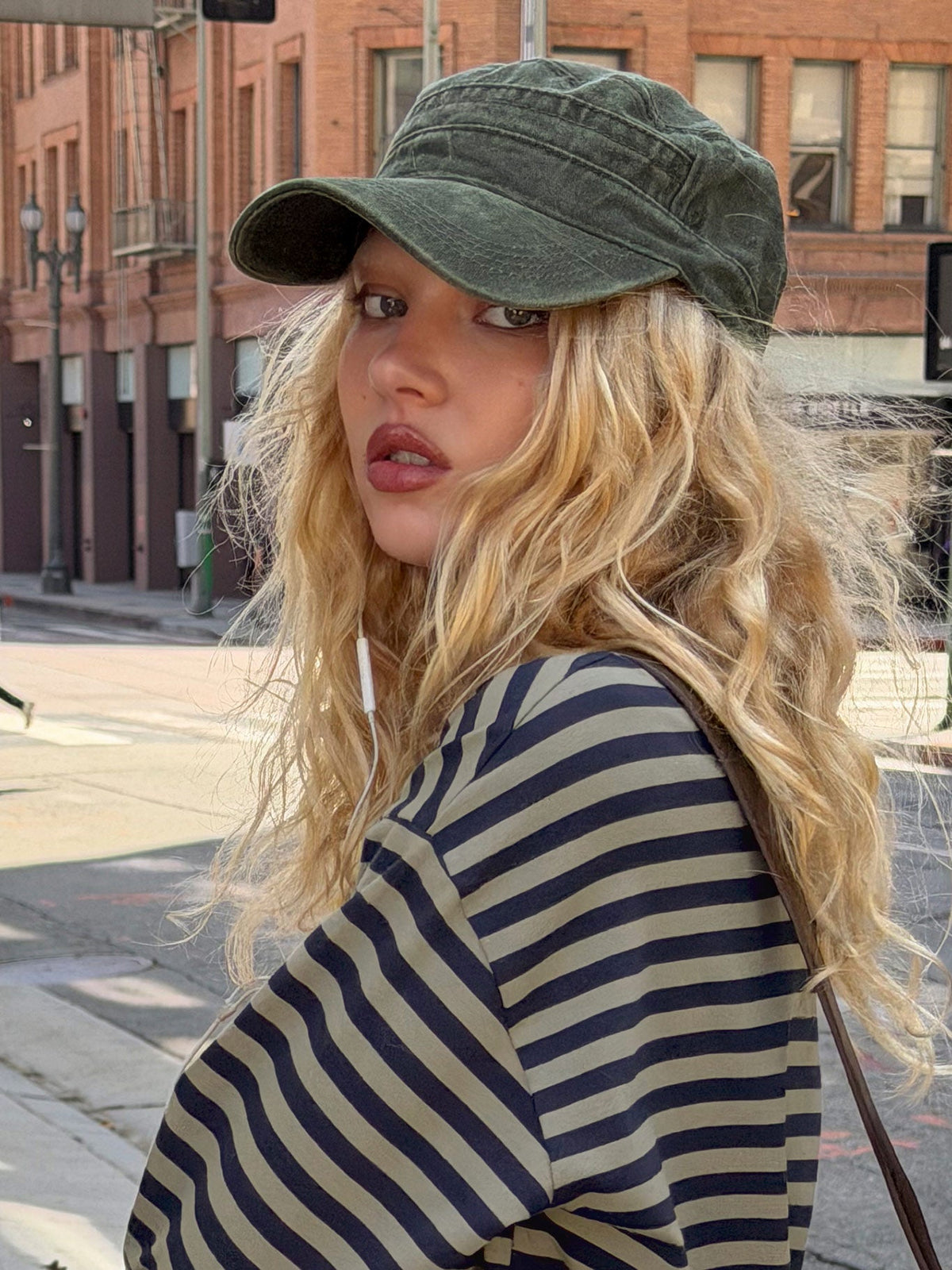Odera Military Cap Washed Khaki