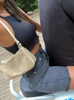 Peta & Jain Piper Bag Beige Nylon Silver Hardware