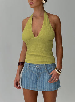 Emaline Halter Top Green