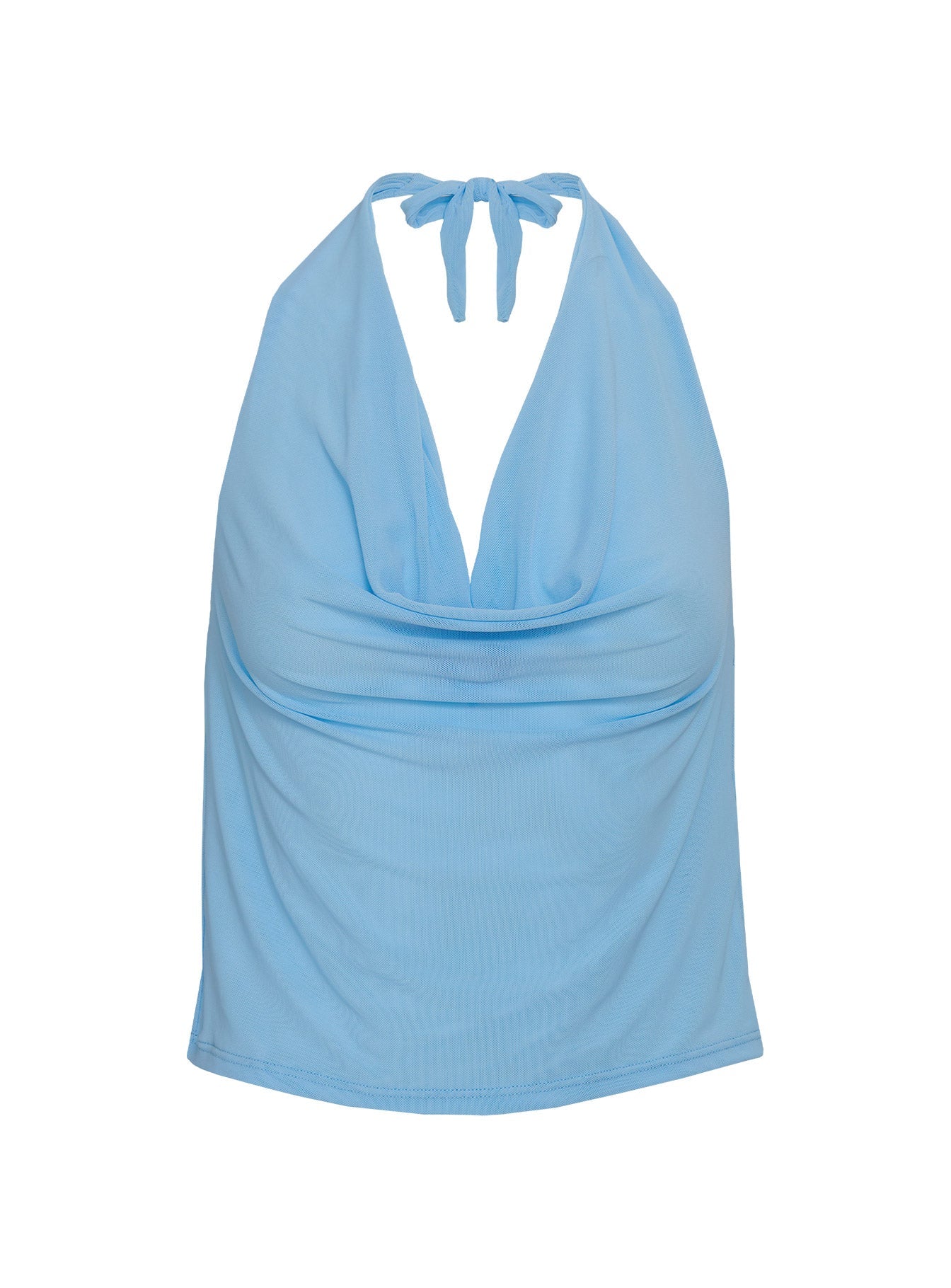 Pure Heart Halter Cover Up Top Blue