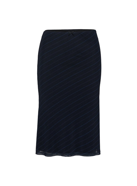 product Princess Polly Quincey Bias Cut Midi Skirt Navy Midi Skirts 