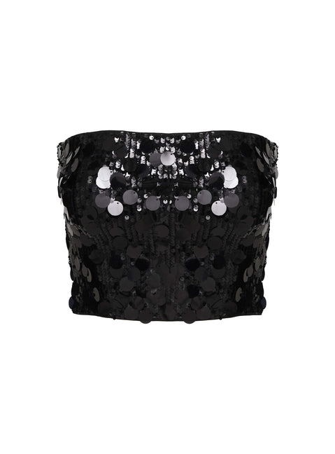 product Princess Polly Riego Strapless Top Black Sleeveless straight 