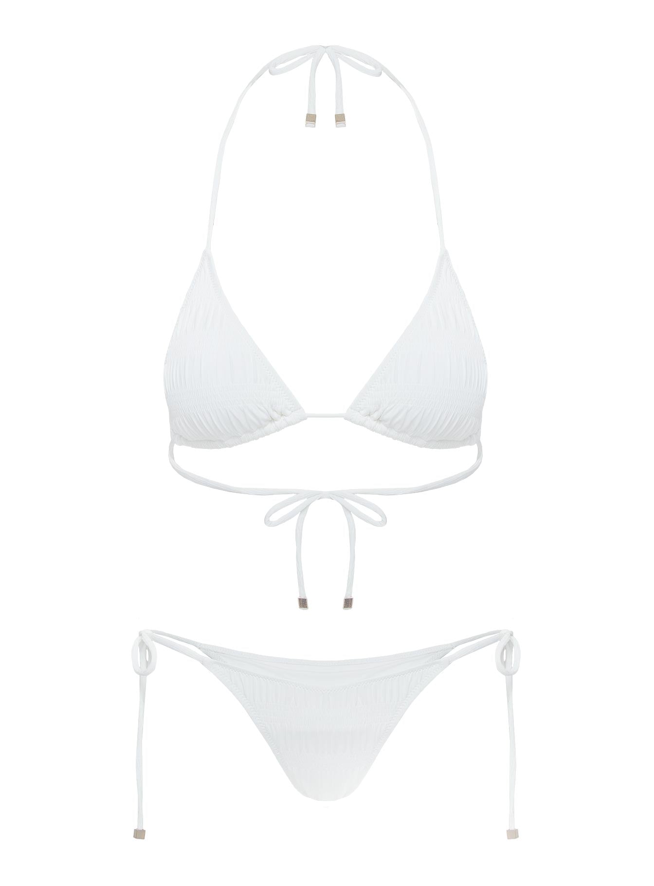 Rymona Tie Side Bikini Bottoms White