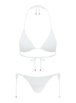 Rymona Tie Side Bikini Bottoms White