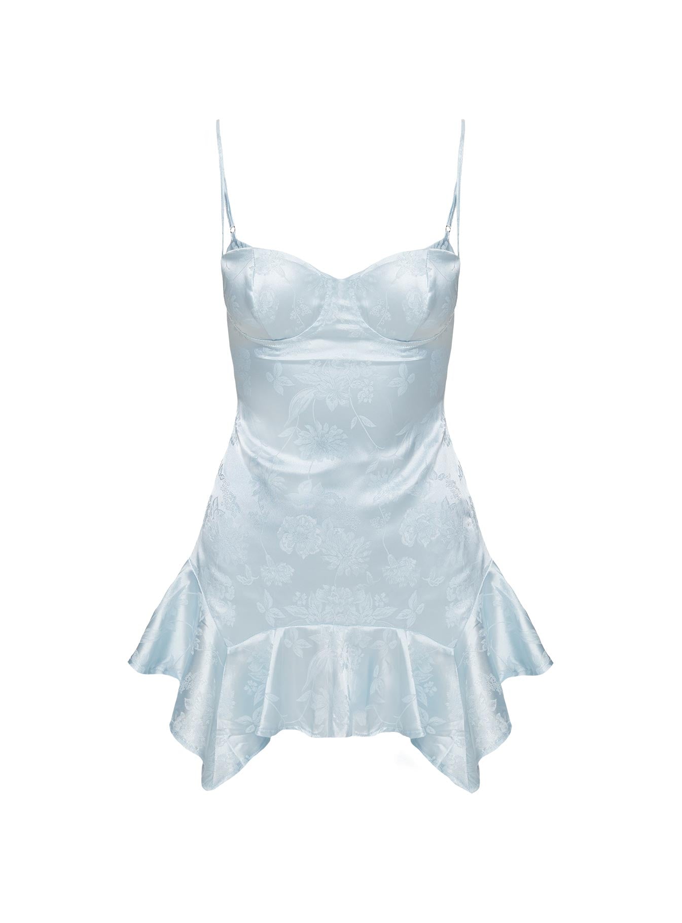 product Princess Polly Secret Admirer Mini Dress Blue Curve Sweetheart Neckline 