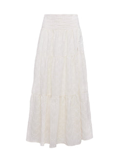 product Princess Polly Silver Soul Embroidered Maxi Skirt Cream Maxi 