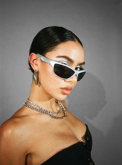 Sanz Sunglasses Silver / Black