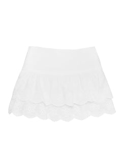 product Princess Polly Sweetheart Broiderie Skort White Low Rise Shorts 