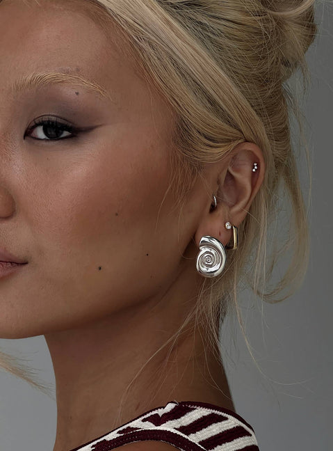 Telescopic Earrings Silver