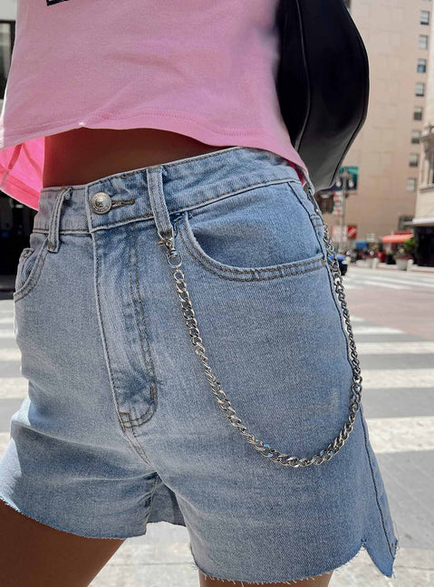 Tiyarna Denim Shorts Princess Polly high-rise 