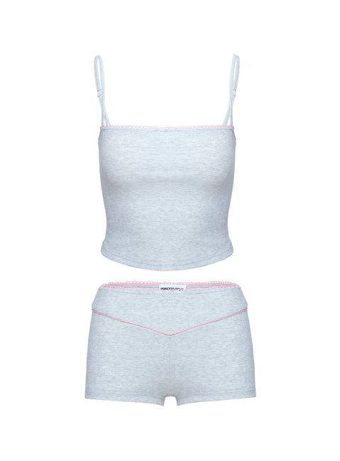 Unfolding Rib Sleep Set Grey Marle