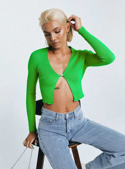 Vineyard Cardigan Green Princess Polly  Cropped 