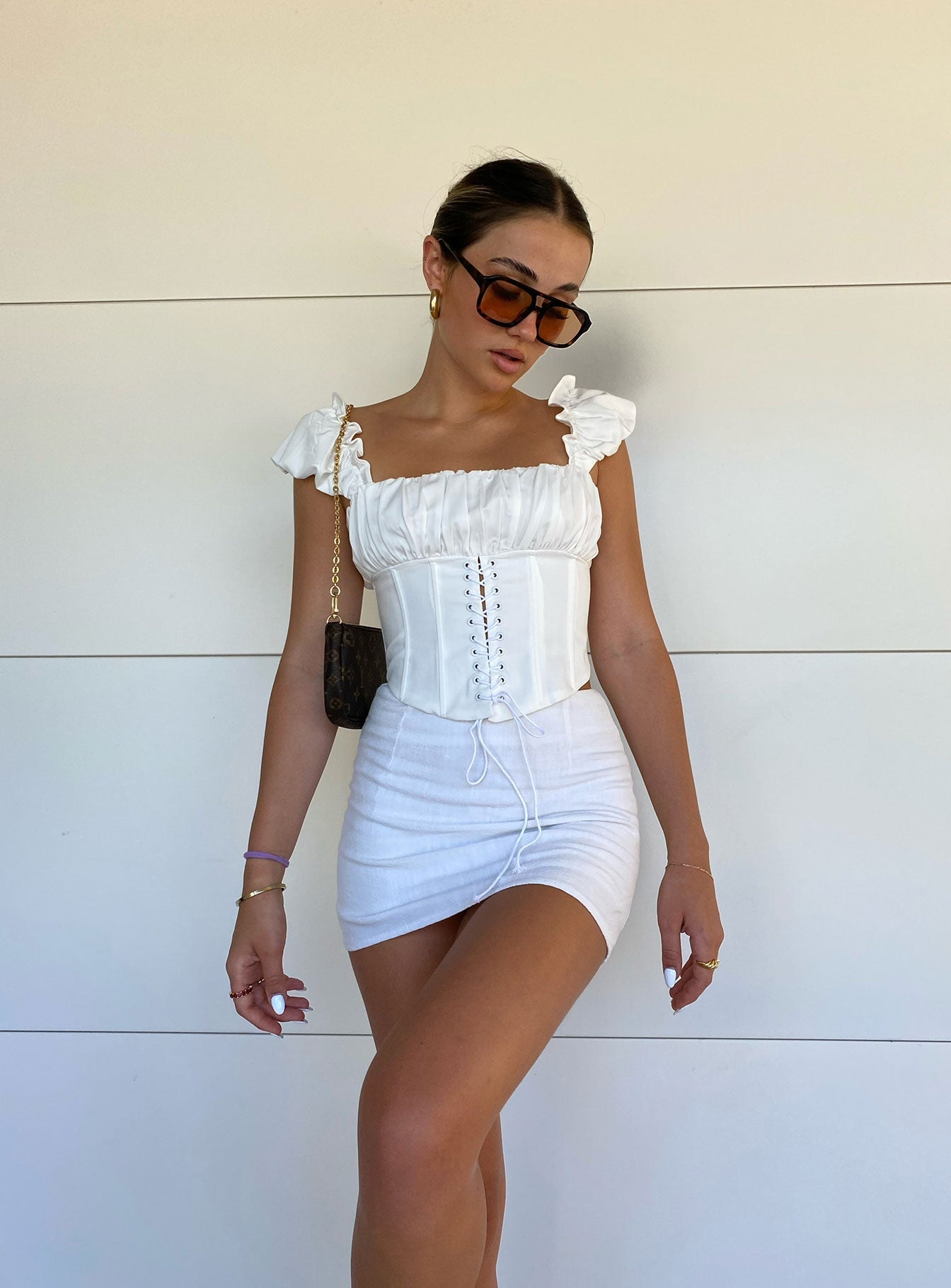 product Selby Mini Skirt White Princess Polly  Mini Skirts 