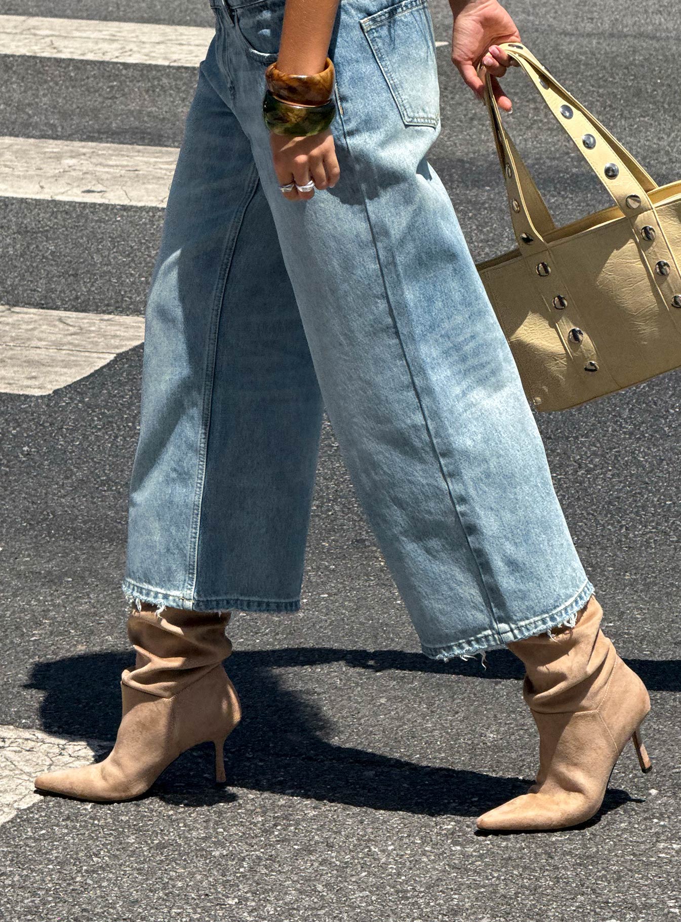 Such A Charmer Faux Suede Scrunch Boot Tan