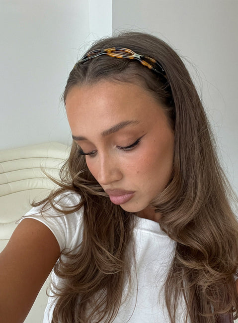 Slow Dance Headband Dark Tort