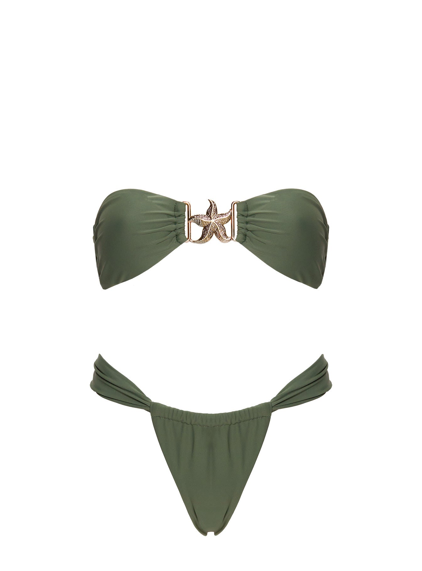 So Sunkissed Hardware Detail Bikini Top Green