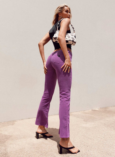 Abrand 99 Low Boot Violet Cord Jeans Purple