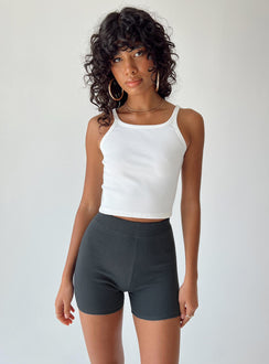 Bike short Soft knit material High waisted Elasticated waist band