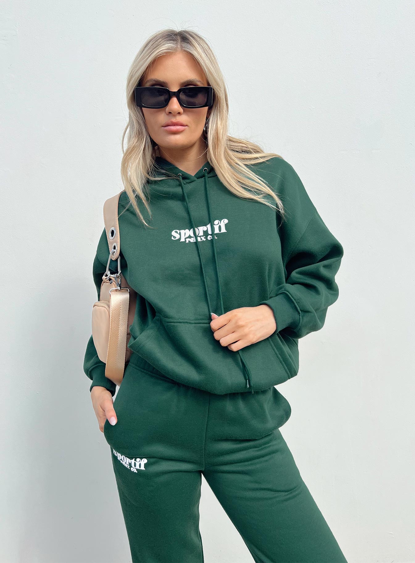 Oversized hoodie Graphic print  Drawstring hood Drop shoulder  Soft lining 