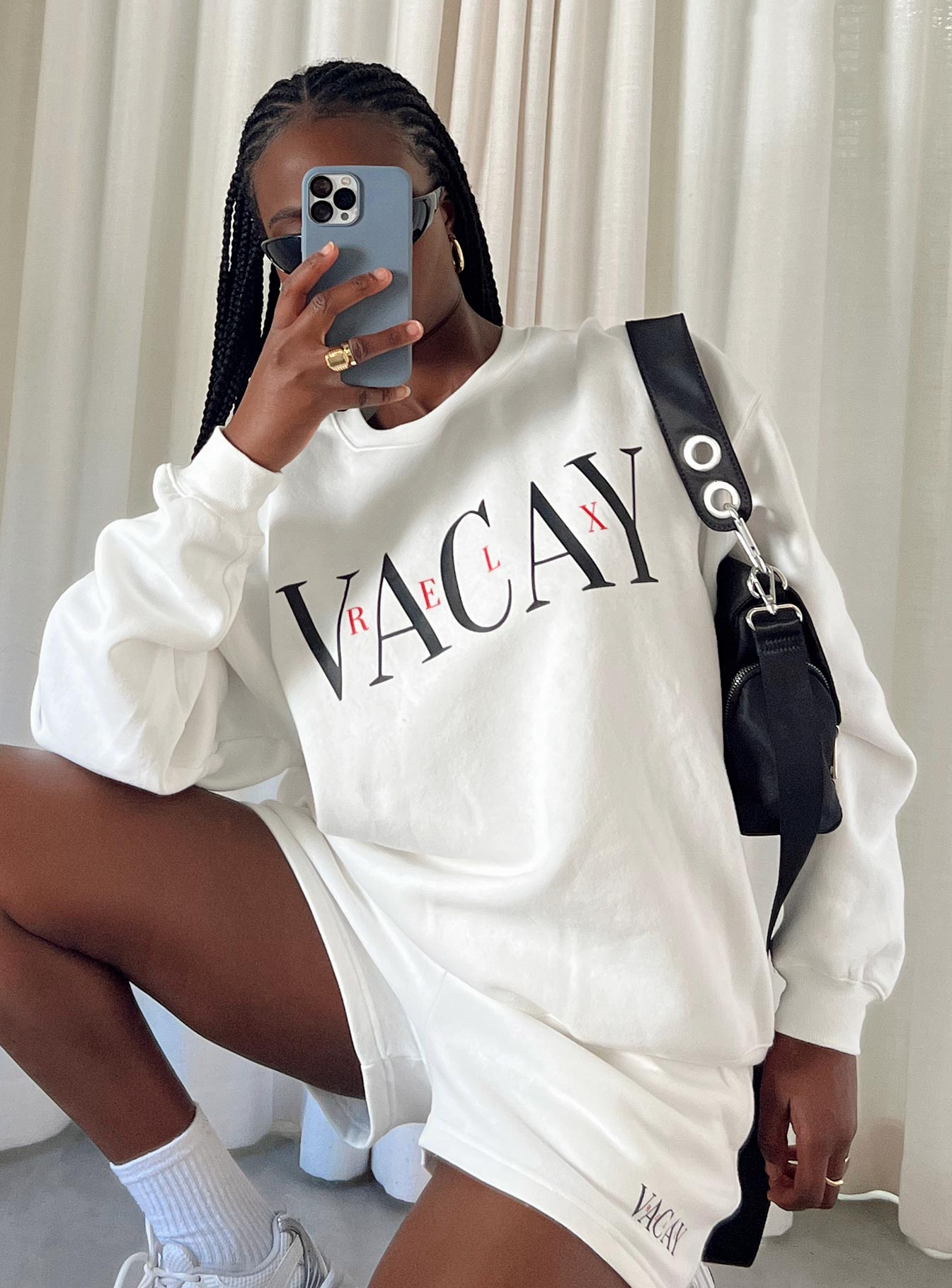 Vaycay Sweatshirt White Princess Polly  long 