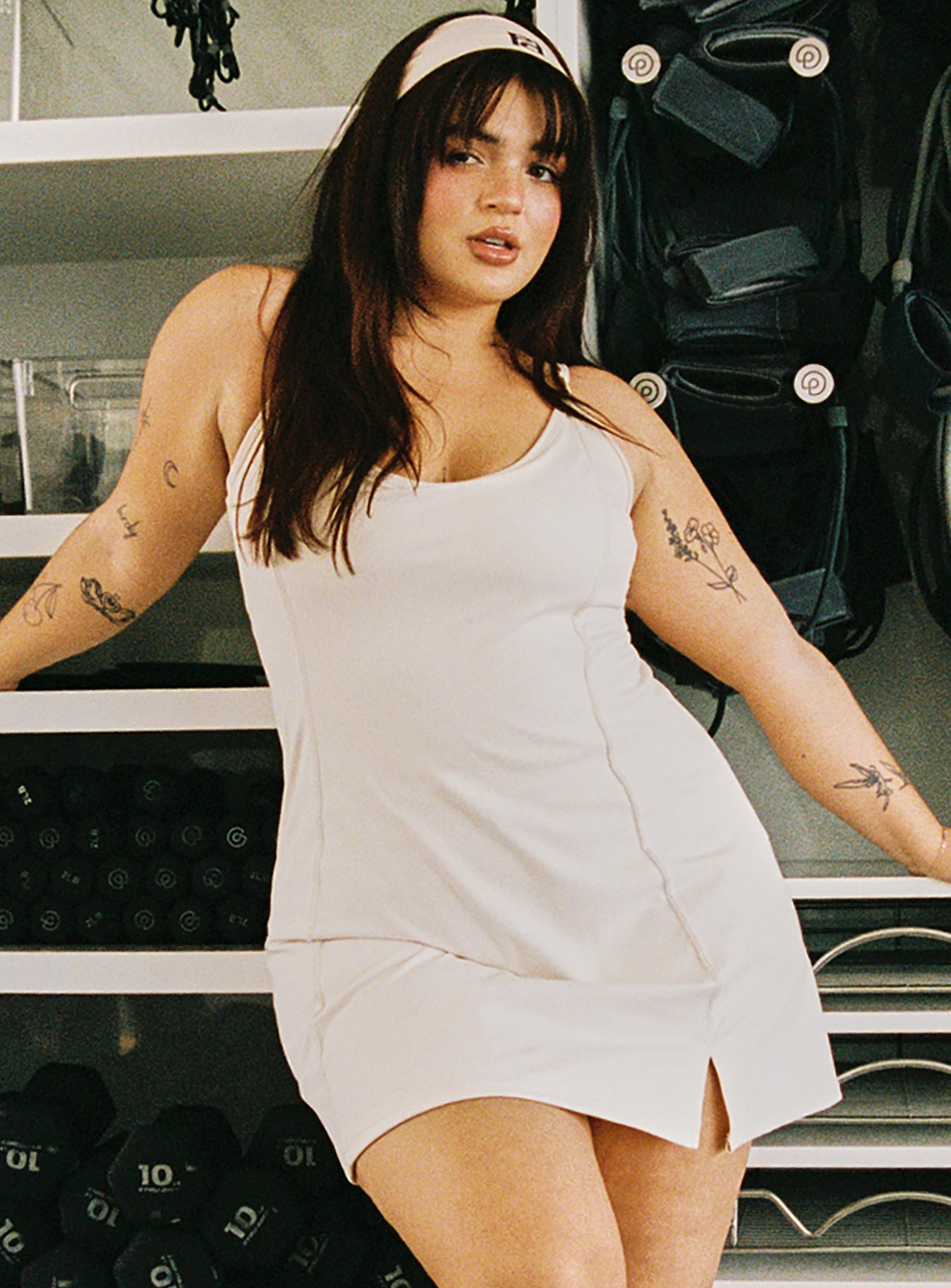 Ambition Activewear Romper Latte Curve