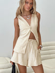Days With You Linen Blend Vest Top Sand
